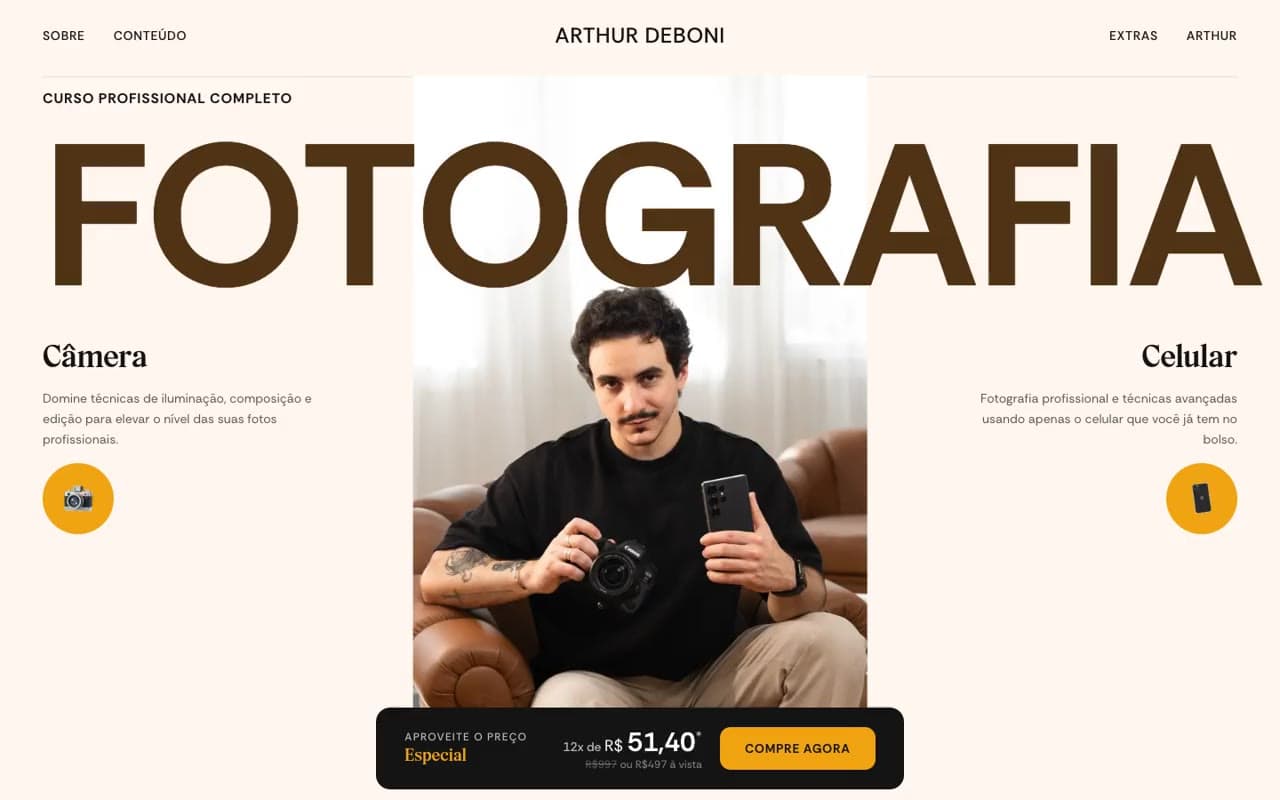 Arthur Deboni website
