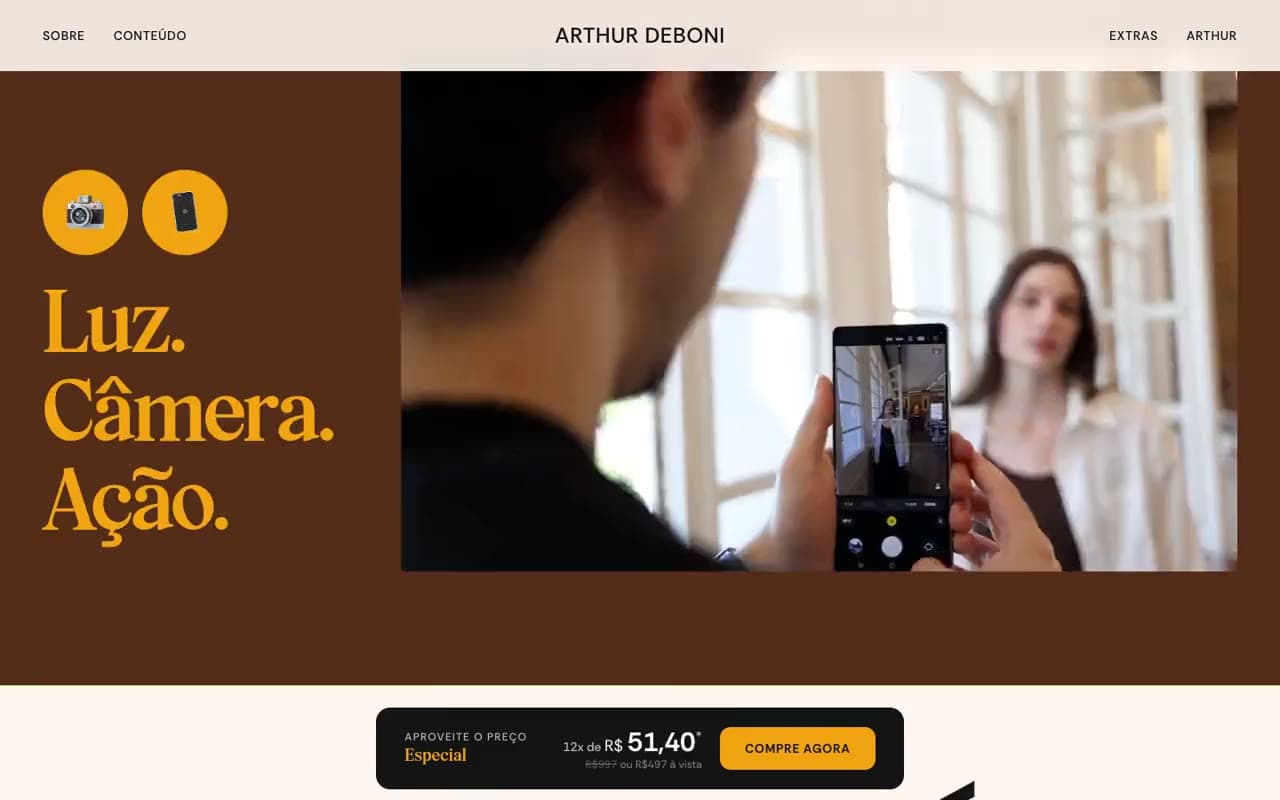 Arthur Deboni: Course content, module by module