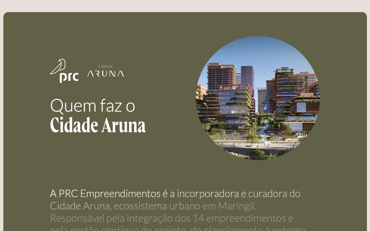 Cidade Aruna: Homepage: about the developer