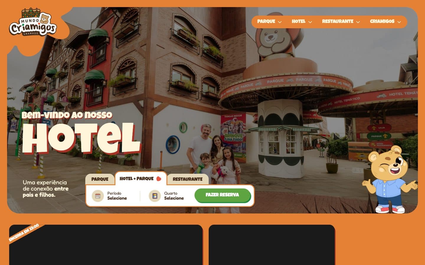 Mundo Criamigos: Hotel page