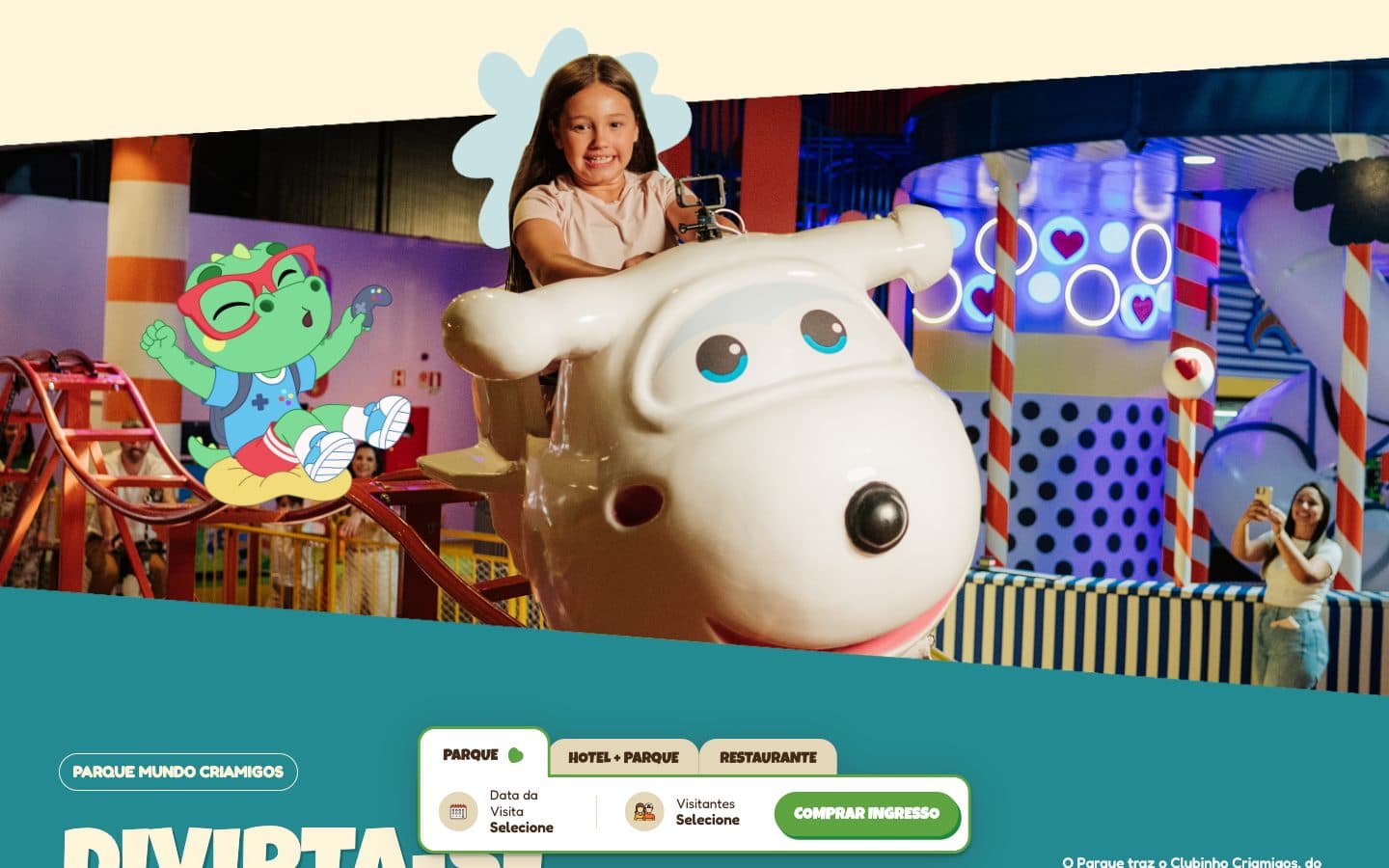 Mundo Criamigos: Homepage: the theme park