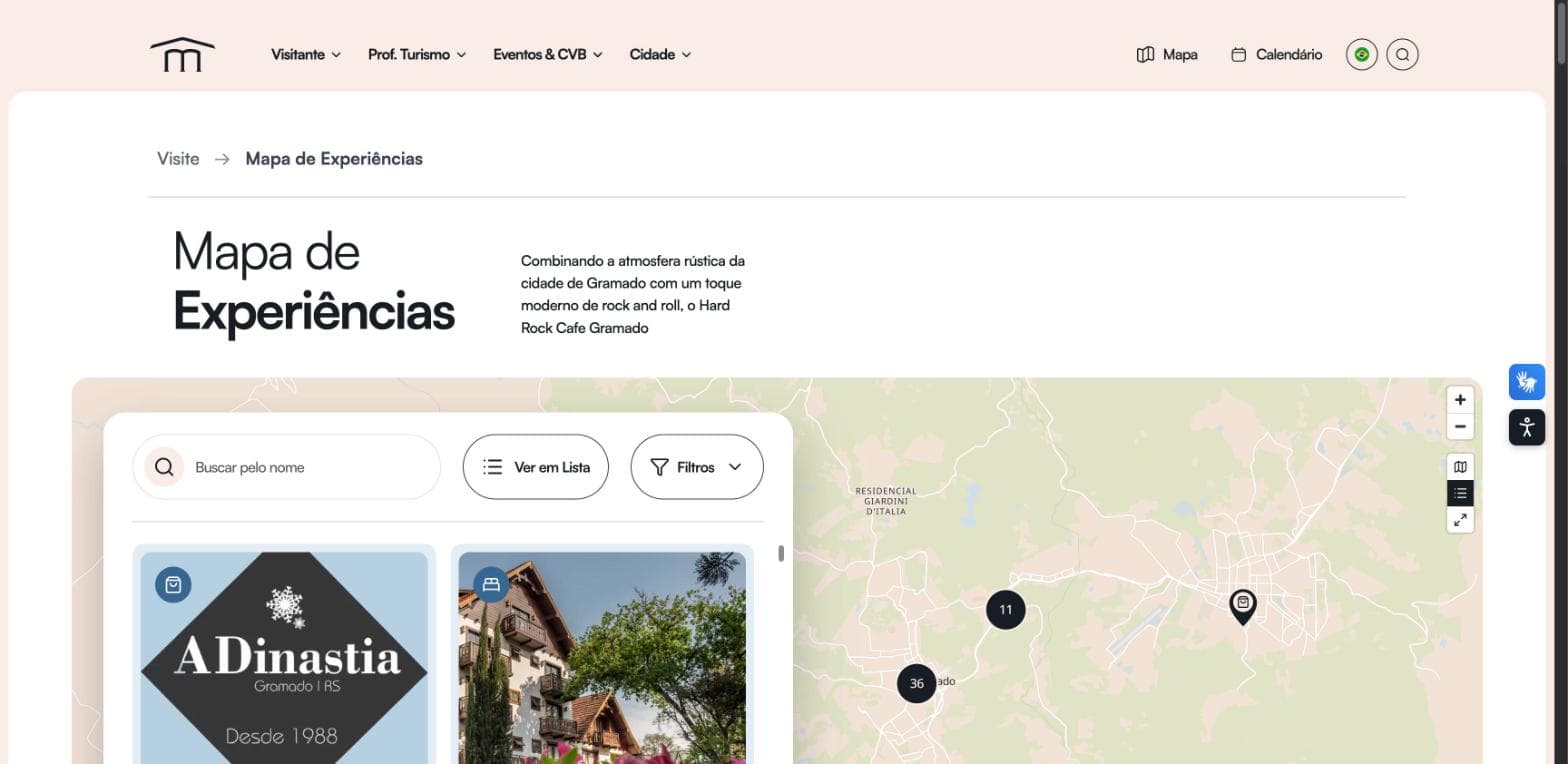 Visit Gramado: Map of experiences, built from scratch